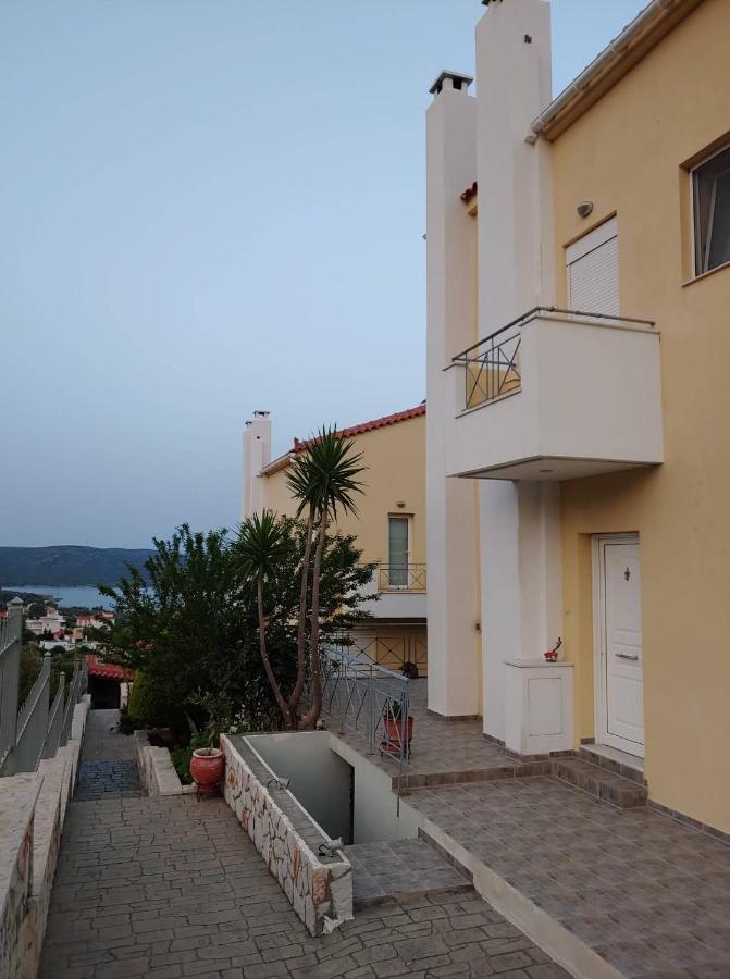 Villa Christine - Maisonettes With Fireplace Aliveri Extérieur photo